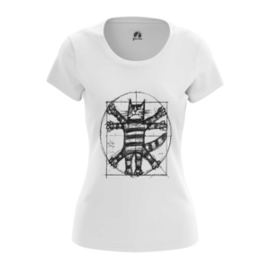 Женская футболка Кот да винчи - main zzypycnh 1571907997
