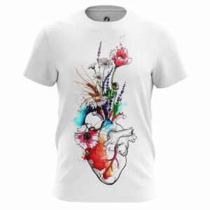 Мужская футболка Анатомическая тема Сердце Футболки