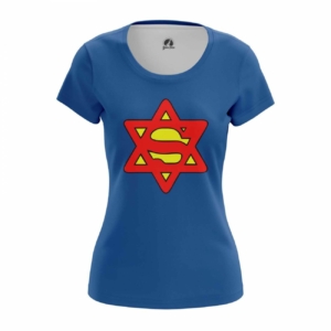 Женская майка Супермэн еврей мерч Логотип Майки