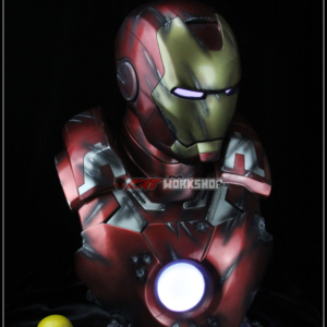 Статуя Железный человек Бюст MK7 Экш версия Красный 1/1 Фигурки