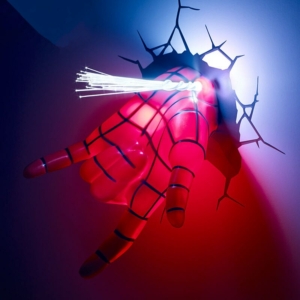 Светильник 3D Человек-паук Голова Настенный Ночники и лампы