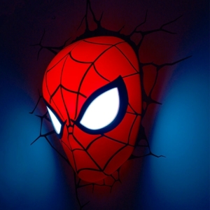Светильник 3D Человек-паук Голова Настенный - 3d 9