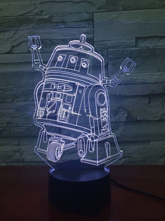 Купить атрибутику Светильник Ночной 3D Тематика Star Wars Прозрачный Лампа мерч