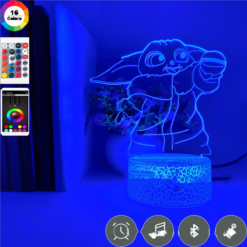 Купить атрибутику Светильник Ночной 3D Тематика Star Wars Прозрачный Лампа мерчандайз