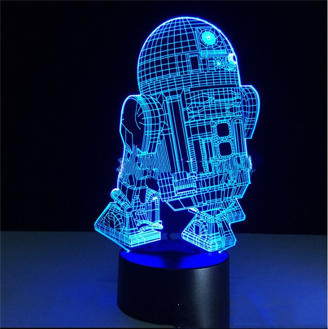 Купить атрибутику Светильник Ночной 3D Тематика Star Wars Прозрачный Лампа мерчандайз