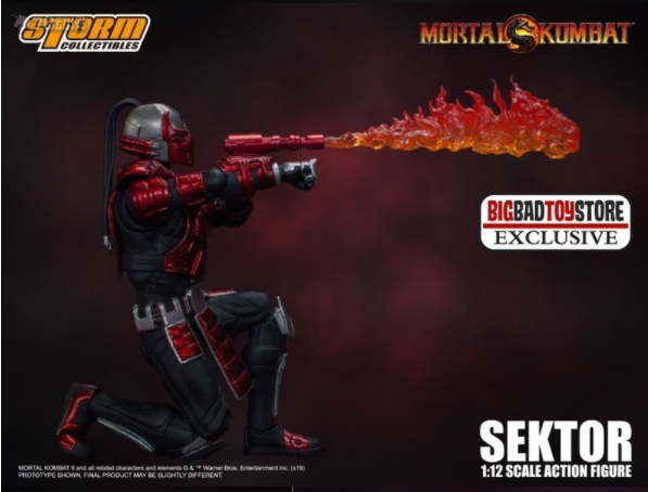 Купить атрибутику Фигурка Рейден Красный Костюм Mortal Kombat Коллекционная 1:12 мерчандайз
